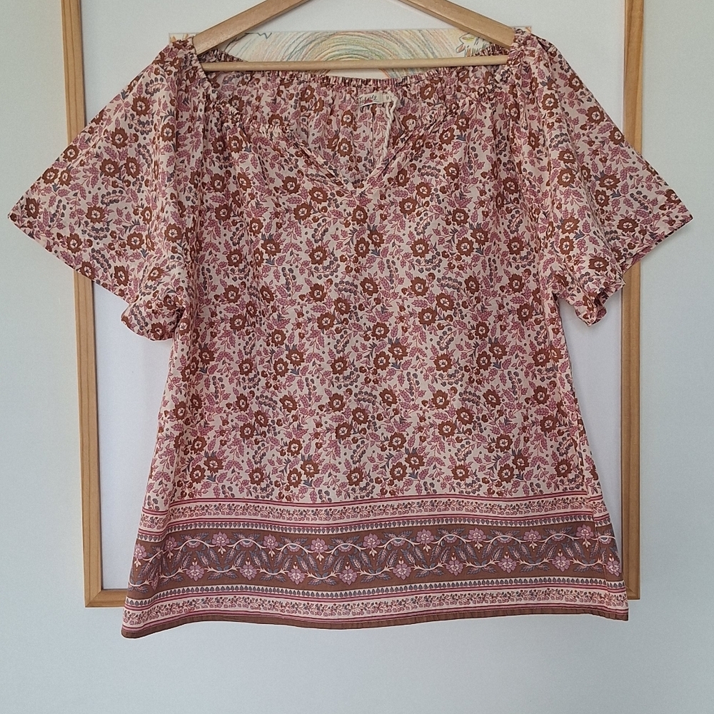 Faherty Florence Cotton Blouse